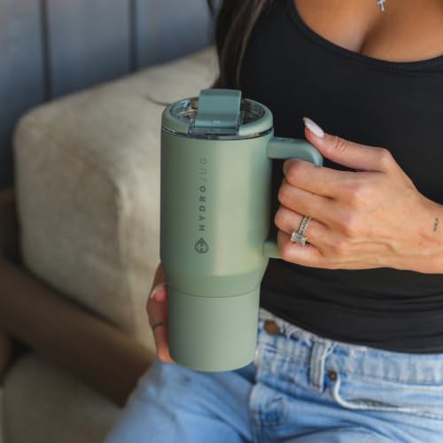 HydroJug Coffee Traveler 20oz Ceramic-Lined Mug with Handle, Courtyard - color: Courtyard