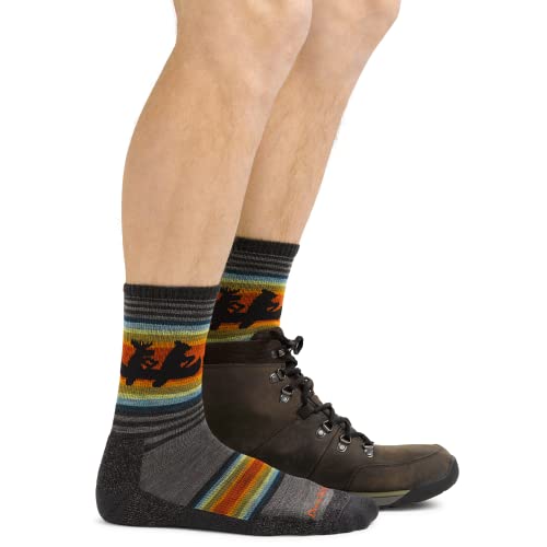 Darn Tough Vermont Men's Willoughby Micro Crew Cushion Hike Socks (5003) - color: Taupe, size: Medium