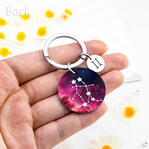 isiyu 12 Constellation Keychain Zodiac Astrology/Birthday For Women Men Adults Boys Girls Horoscope Lovers Gifts For Women - color: Color 9
