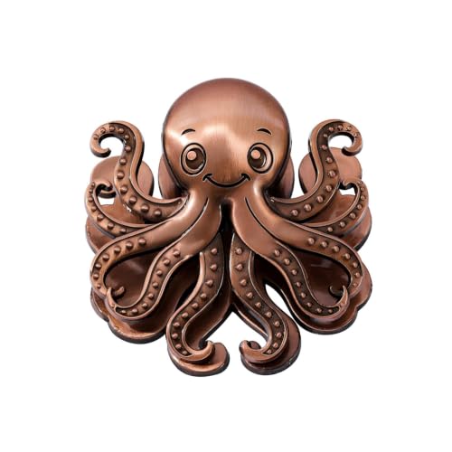 Vintage Ocean Bookmark Clip, 4 Color Starfish Shell Octopus for Book Lovers - color: Octopus Style D