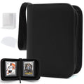 Mini 1 Pocket Top Loader Binder, Upgraded Widened Pages & Spine - color: Black, size: 2