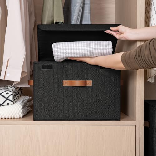 GRANNY SAYS Memory Keepsake Storage Box, Fabric Storage Bins with Lids - color: Black, size: Extra Large
