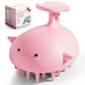 Scalp Massager Hair Growth, Silicone Scalp Scrubber Shower Shampoo Brush - color: Pink