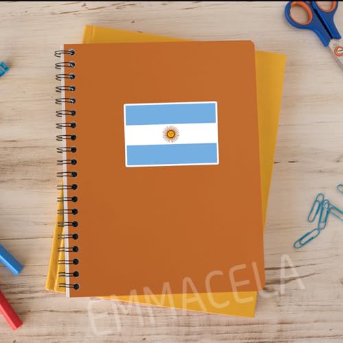 (3PCS) Argentina Flag stickers, Countries Flag Stickers - Waterproof Vinyl Decals For Laptops, Tumblers, Water Bottles, Books, Scrapbooks, Size 3 x 2 Inch - color: Argentina