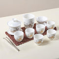 KEYDUACU Gaiwan Tea Set,Chinese Gongfu Tea Set,Portable for Adults,Home - style: Home-House