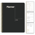 Undated Weekly Planner, 8.5" x 11", Dashboard Layout, Black - color: Black, size: 8.5" x 11" (Letter)