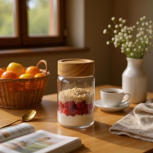 Small Glass Spice Jars, 6‑Pack, 8 fl oz (Approx 240ml) - color: H-lucency, size: 8 fl oz