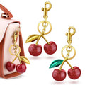 Cherry Bag Charm Cute Cherry Purse Charms Strawberry Keychain Best Gifts - color: A04 2pcs Cherry Charm