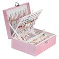 BOOVO Large Jewelry Boxes For Women (Rose Gold, 4 layer) - color: Rose Gold, size: 4 layer