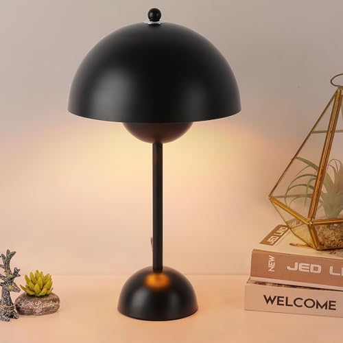 Creative Mid-Century Modern Bud Table Lamp for Home&Office, Glossy Black - color: Glossy Black