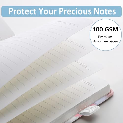 Thboxes 160 Pages A5 Lined Journal Notebook, Hardcover Writing Pad, Floral - color: Floral