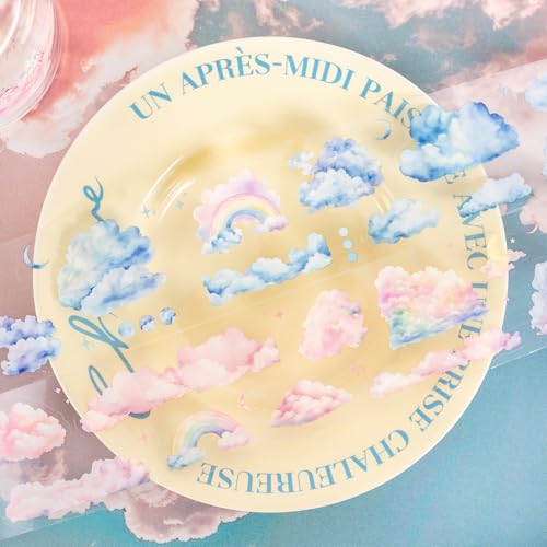 6 Rolls Pre-Cut Cloud PET Tape for Scrapbook Journaling - style: A Cloud