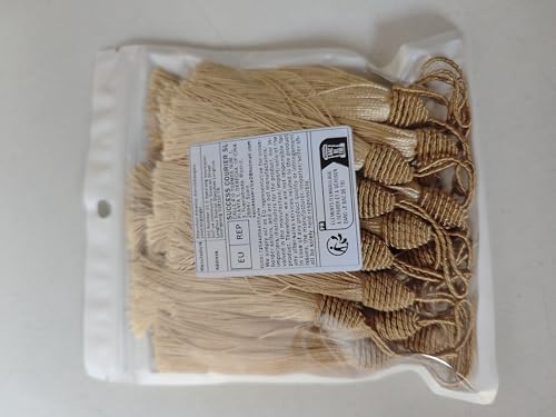 20pcs 6 Inch Silky Tassels with Chinese Knot for DIY Crafts(Gold) - color: Gold