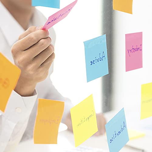 Mr. Pen- Sticky Notes, 3”x3”, 12 Pads, 600 Sheets - color: Spring