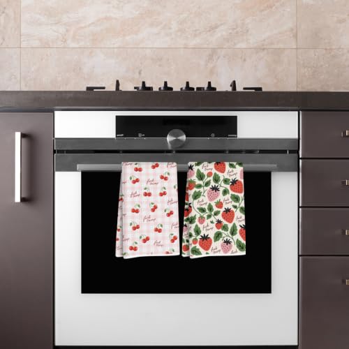 Strawberries Cherries Trump Kitchen Towels Gifts for Women Tea Towel - color: Multi 1864