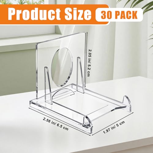 Novabright 30 Pack 2-piece Card Display Stands Mini Swap Card Holder