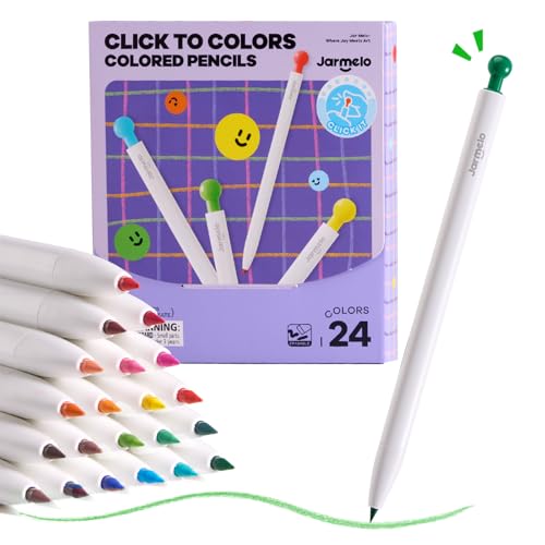 Jar Melo 24 Colors Mechanical Colored Pencils for Kids - style: 24 Color