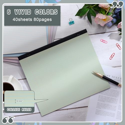 Lincia 6 Pcs Legal Pads Landscape Notebook, Sweet Color - color: Sweet Color