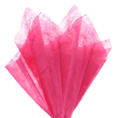 M METERXITY 152-Sheet Korean Cotton Wrapping Flower Paper, 11.8 Inch/ 30cm Waterproof Floral Wrapping Cotton Paper for Bouquets/Gift Packaging [Hot Pink] - color: Hot Pink