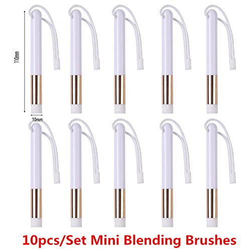 10 Pack Ink Blending Brushes for Crafts Card Making Crafting Ink Background Blender and Makeup Brush Blender Brush Assortment for Broad Application Paper Crafter Artist Tool for Painting,Drawing,Stamp