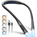 Glocusent Neck Book Light, Rechargeable Neck Lights for Crafts Reading - color: Black