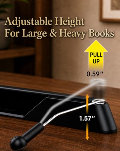 Adjustable Book Stand, Book Holders for Reading Hands Free