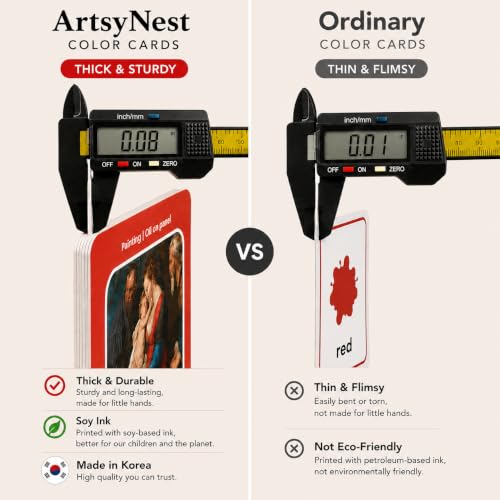 Real Art, Baby Art Flash Cards 0-3 and Up, 13 Cards, 26 Artworks