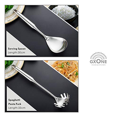 Cooking Utensils Set,6 PCS with Utensils Holder,304 Stainless Steel - style: Cooking Utensils