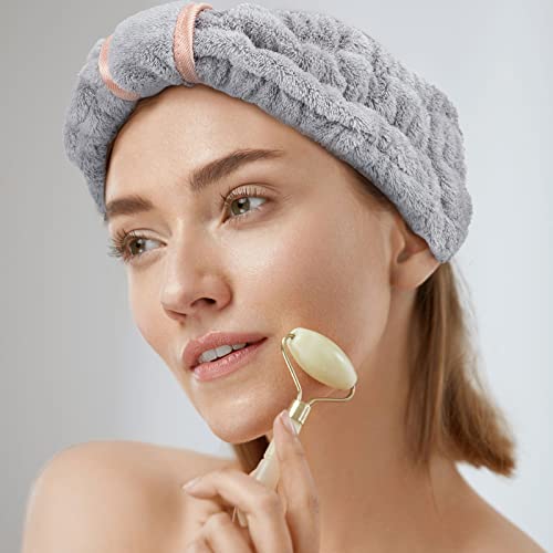 WILLBOND Spa Headband for Washing Face,Gray - color: Gray