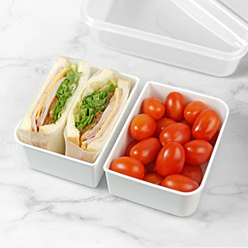 carrotez 2 Compartment Food Container - 6.3 Cup (1500ml) - color: White, size: 2 Compartment (6.3 Cup)