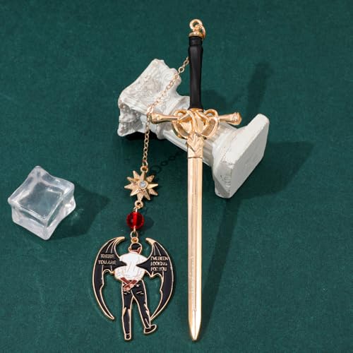 Night Court Metal Bookmark, Dark Fantasy Page Marker for Romantasy Readers - style: Bat boy