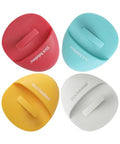 Slick- Silicone Facial Cleansing Brush, 4 Pack, Silicone Face Scrubber Exfoliator, Face Exfoliator Scrubber, Facial Scrubber for Face Cleanser Brush, Exfoliating Face Scrubber, Face Brush - color: Red\blue\white\yellow
