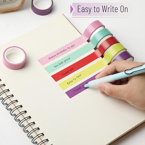 Mr. Pen- Washi Tape Set, 10 Rolls, 5 Yards/Roll, Washi Tape for Scrapbook - color: Tropical Twirl