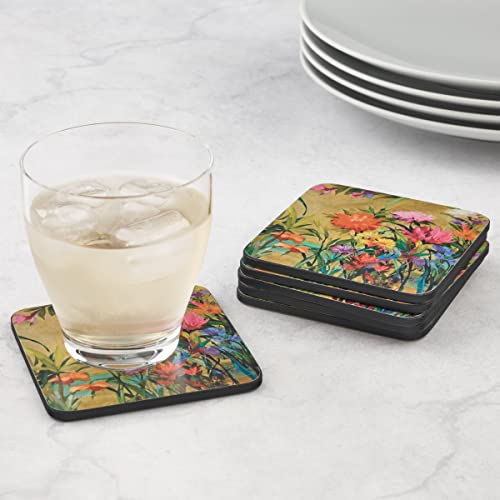 Pimpernel Coasters One Size Multicolor - size: 4" x 4" Square, style: Martha's Choice