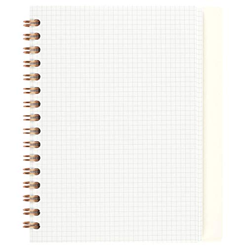 Maruman Septcouleur Spiral Notebook, 200 Pages, A6 3mm Grid, Yellow - color: Sunny Yellow, size: 5.98" x 4.57"