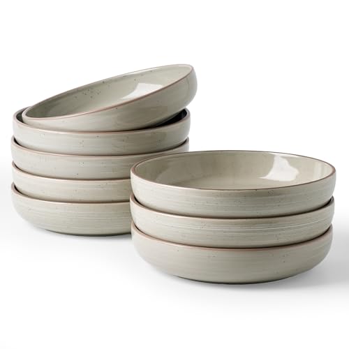famiware Meteor 33 oz Pasta Bowls Set of 8, Matcha Green - color: Matcha Green, size: Set of 8