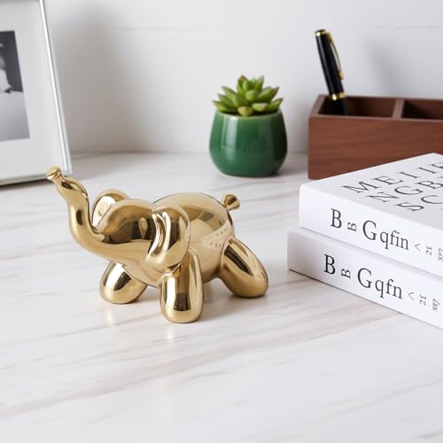 Gold Home Décor Balloon Figurine Accent (Elephant) - size: Elephant