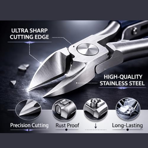 Nail Clippers Set - 19 Piece Manicure & Pedicure Kit, Stainless Steel Fingernail & Toenail Tools with Luxurious Travel Case for Men & Women