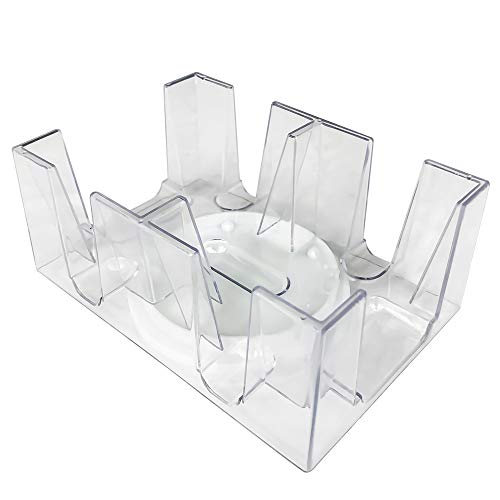Yuanhe 6 Deck Revolving Rotating Canasta Playing Card Tray
