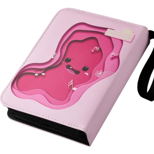 Card Binder 440 Pockets, 4-Pocket Trading Card Collection Album with 55 Sleeves Fairy Pink - color: Fairy Pink, size: 440 Pockets