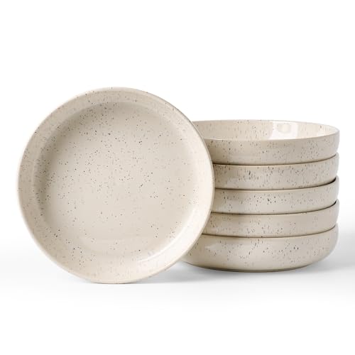 famiware Meteor 33 oz Pasta Bowls Set of 6, Creamy White - color: Creamy White, size: Set of 6