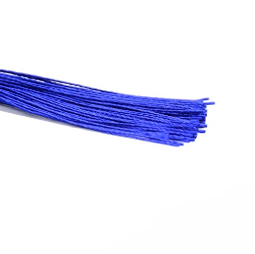 100Pcs 5 Inch Silky Bookmark Tassels for Jewelry, Souvenir(Navy Blue) - color: Navy Blue