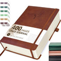 Hoci Poci 400 Pages Lined Journal Notebook, 5.8" x 8.4", Brown - color: Brown, size: Lined-400 Pages (5.7"×8.3")