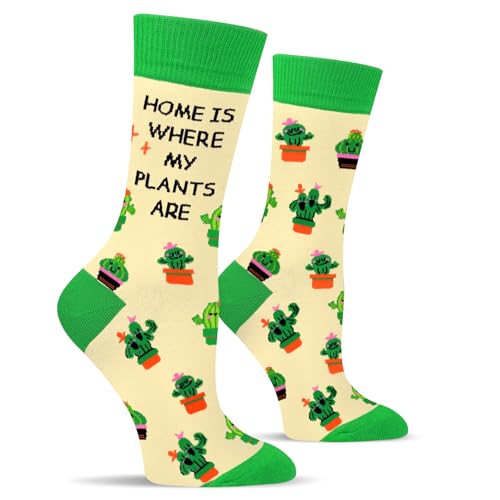 Funny Socks for Women and Teenage Girls, Cute Crazy Unique Novelty Gifts - color: I-plants-3