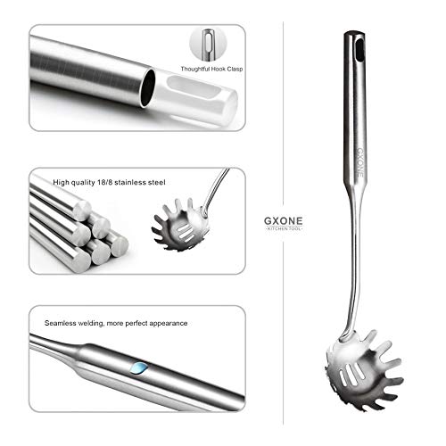 Spaghetti Spoon,304 Stainless Steel Pasta Spoon,Silver/13.8Inch - style: Pasta Spoon