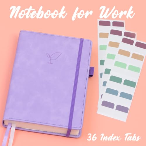 Hoci Poci 400 Pages Lined Journal Notebook, 5.8" x 8.4", Purple - color: Purple, size: Lined-400 Pages (5.7"×8.3")