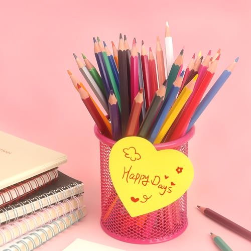 SIMONA Heart Shape Sticky Notes 6 Bright Colors, 450 Sheets - color: Bright Color 6 Pads