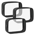 Moyad TSA Approved Toiletry Bag Clear Quart Size Travel Bags Makeup Bag - color: Black, size: 3 Pack
