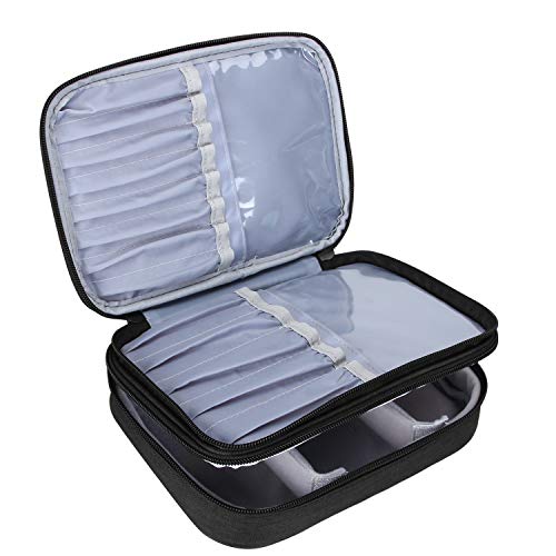 Teamoy Makeup Brush Travel Case, Medium, Black - color: Black, size: Medium (Pack of 1)