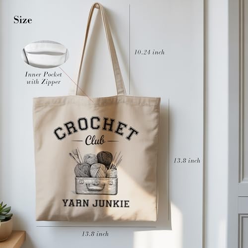 Aesthetic Canvas Tote Bag, Cute Reusable Bags for Women with Inner Pocket - color: Turquoise